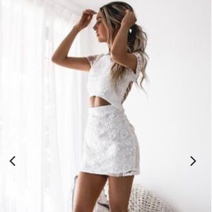 NWT Xenia Boutique White Shay Lace Dress (size 4)